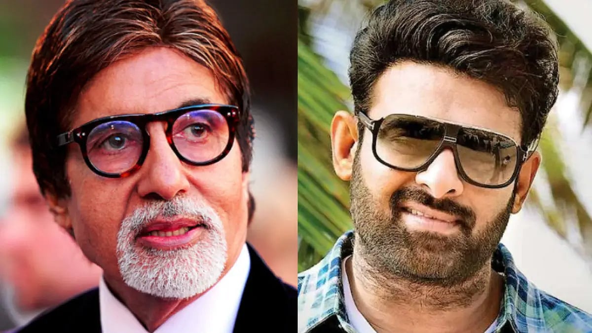Actors Amitabh Bachchan and Prabhas
