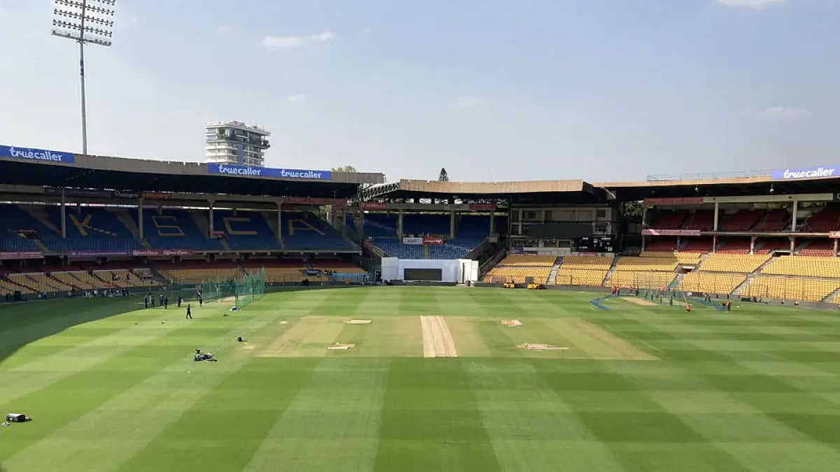File : Chinnaswamy Stadium will Deputy Chief Minister of Karnataka - DK Shivakumar clears that Chinnaswamy Stadium will continue to host future IPL matches.