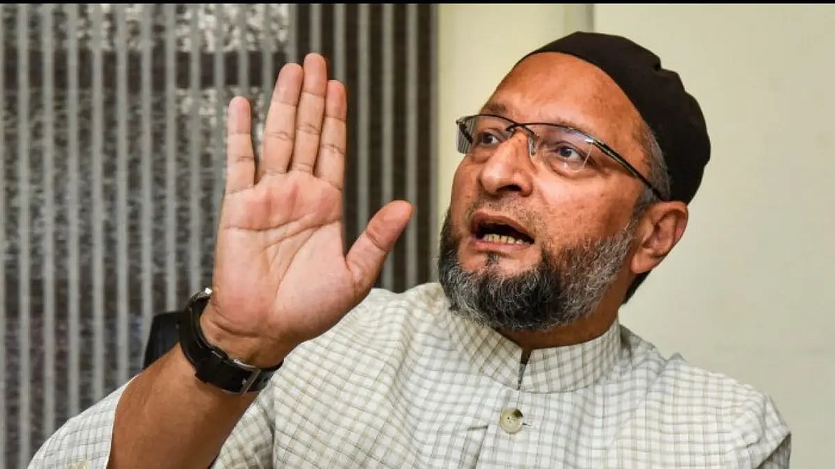 AIMIM chief Asaduddin Owaisi described UP poll result as victory of 80-20.(File photo) 
