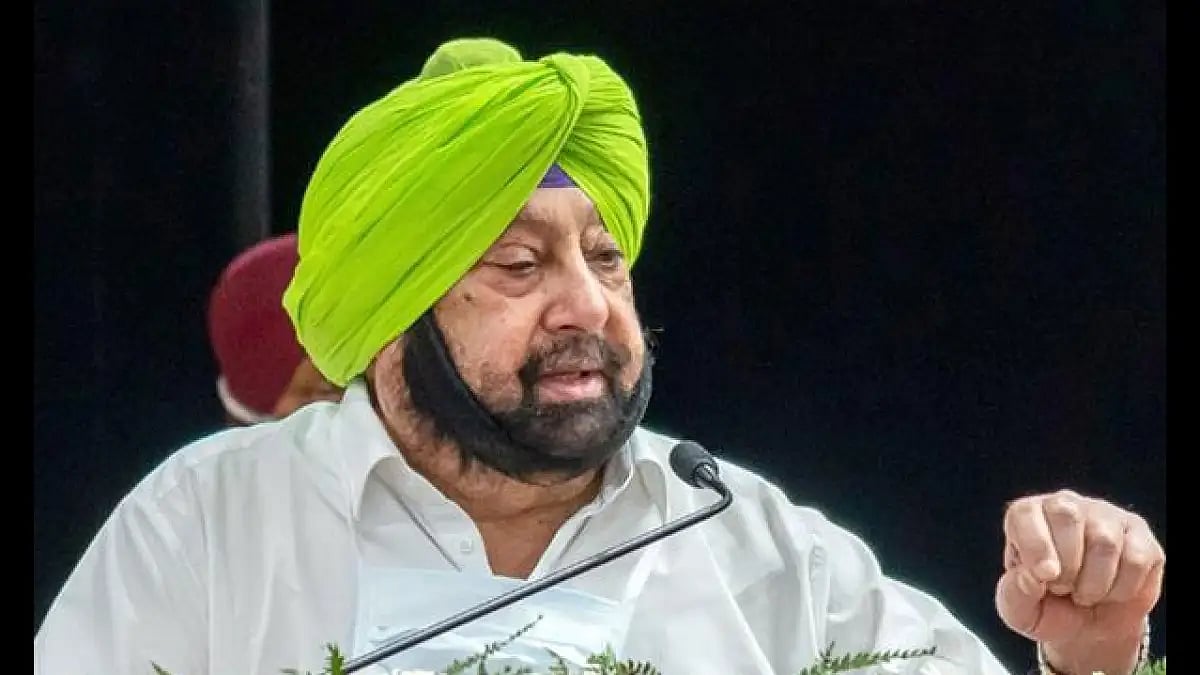 Former Punjab CM Amarinder Singh hits out at Congress. (File photo)