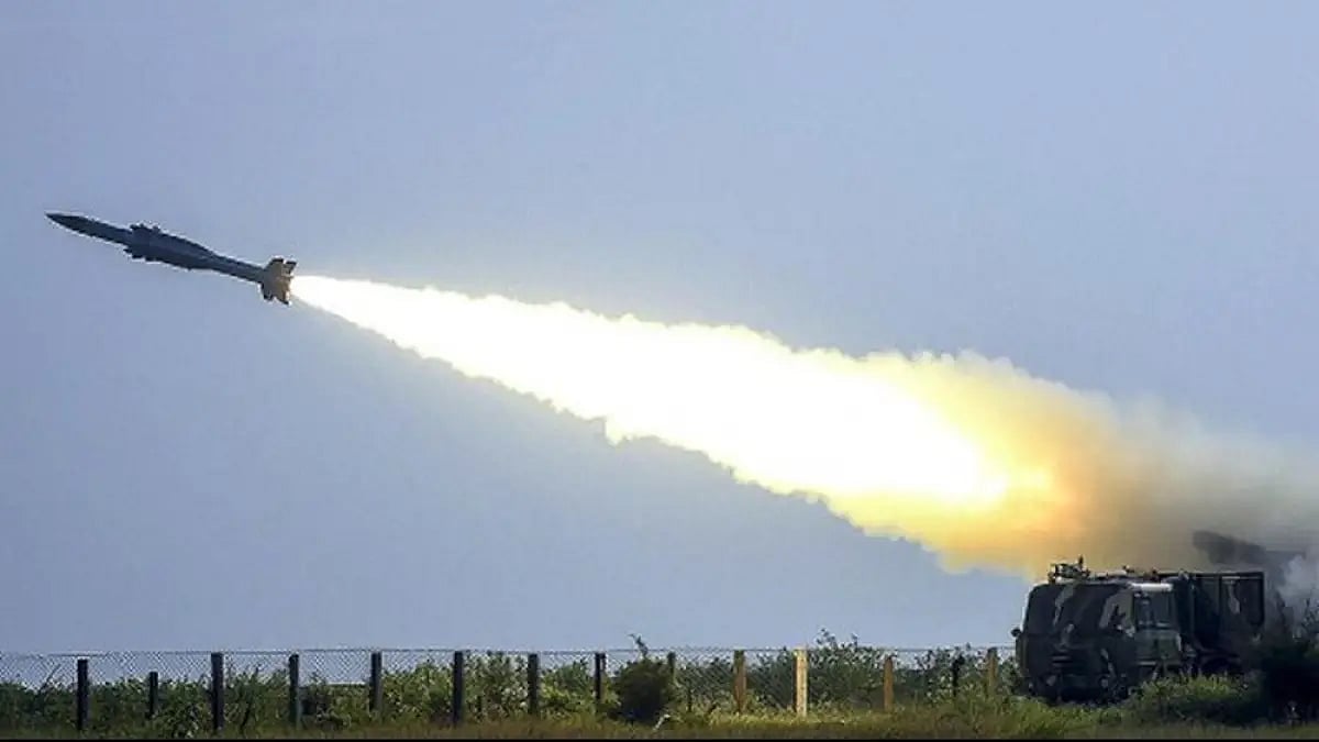 Representative image of a missile