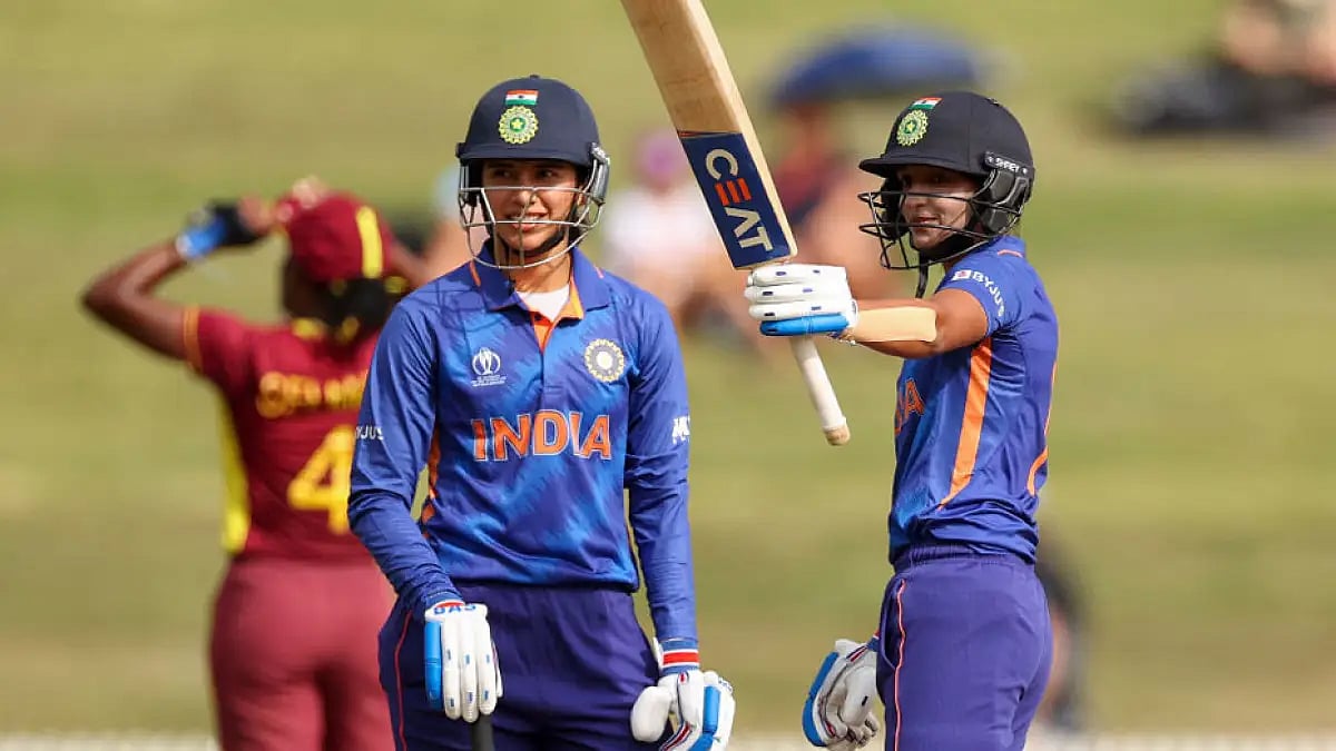 Smriti Mandhana and Harmanpreet Kaur were in a 184-run stand for the fourth wicket.