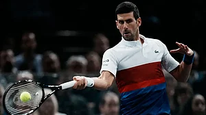 File : Novak Djokovic is a three-time French Open champion. He has a total of 24 Grand Slam titles.