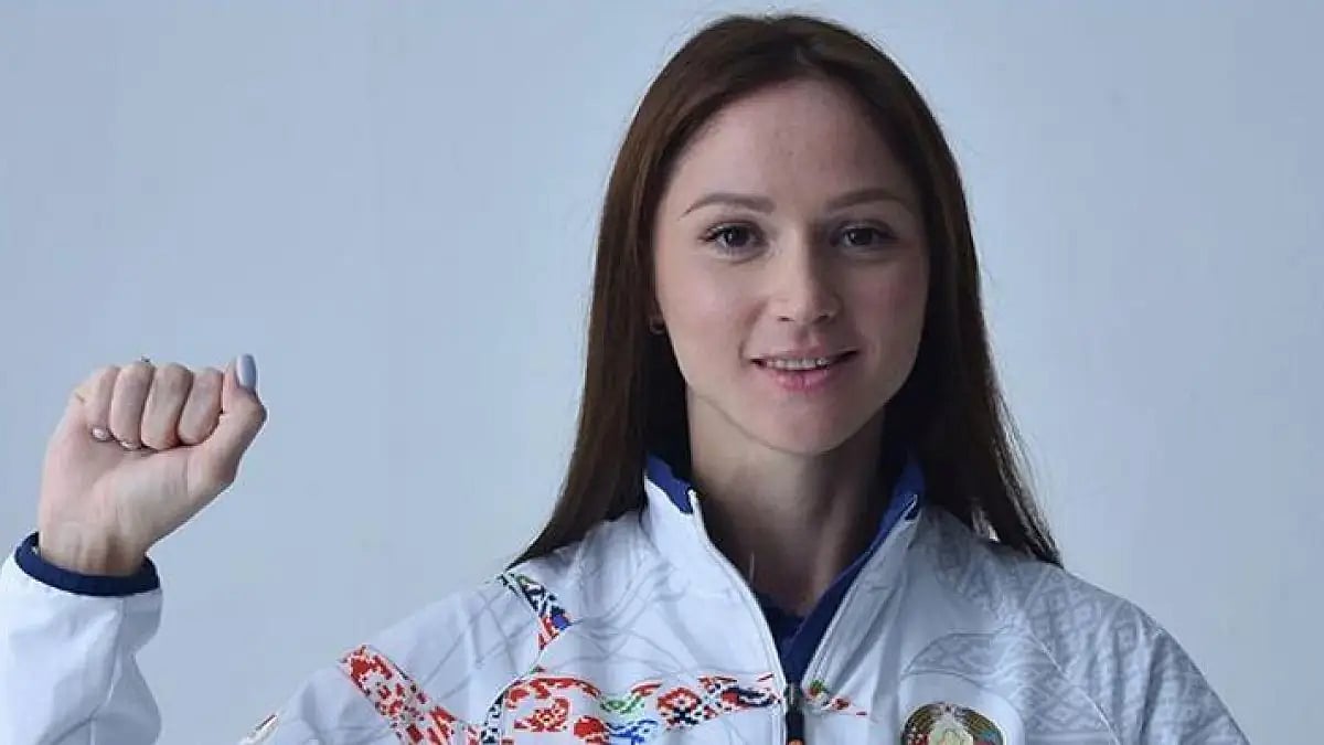 Olympic medallist Aliaksandra Herasimenia and her family have been exiled due to Russia-Ukraine war.