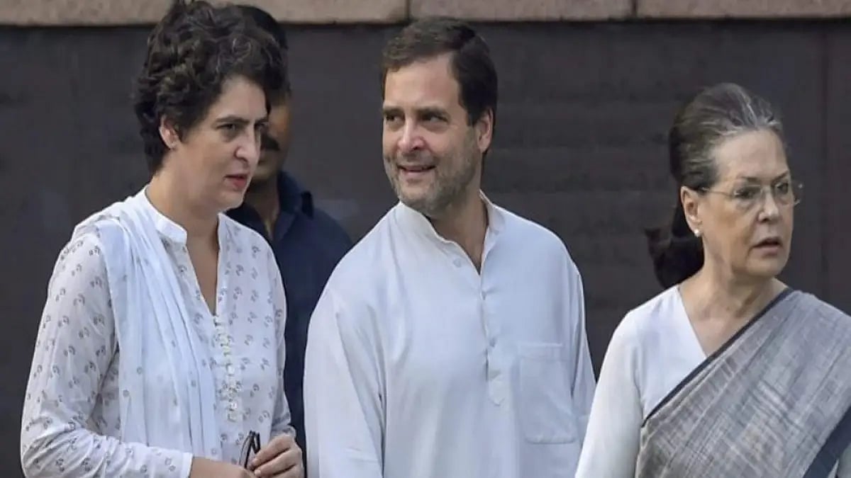 Priyanka, Rahul, and Sonia Gandhi