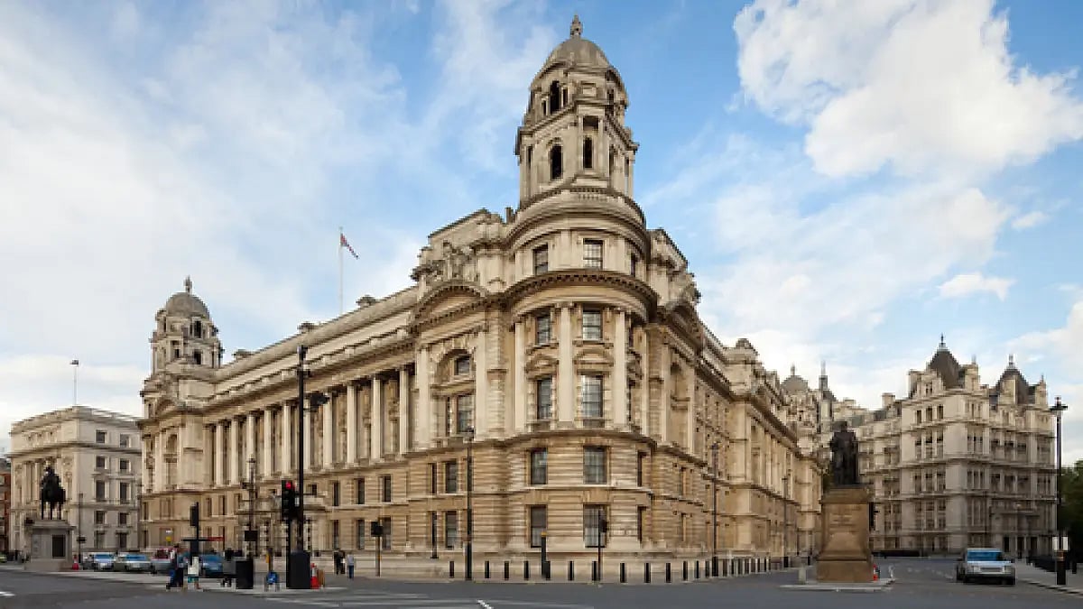 The grand Old War Office building in London