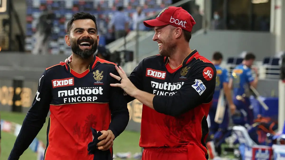 Virat Kohli, AB de Villiers while playing for Royal Challengers Bangalore