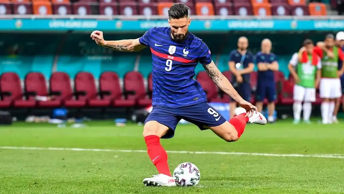 Olivier Giroud has scored 46 goals in 110 appearances for France so far. 