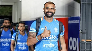 File : Sreejesh has played 226 senior international matches since making his debut for India in 2006.