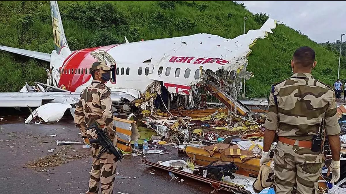 Representative image of an aircraft that has crashed - null
