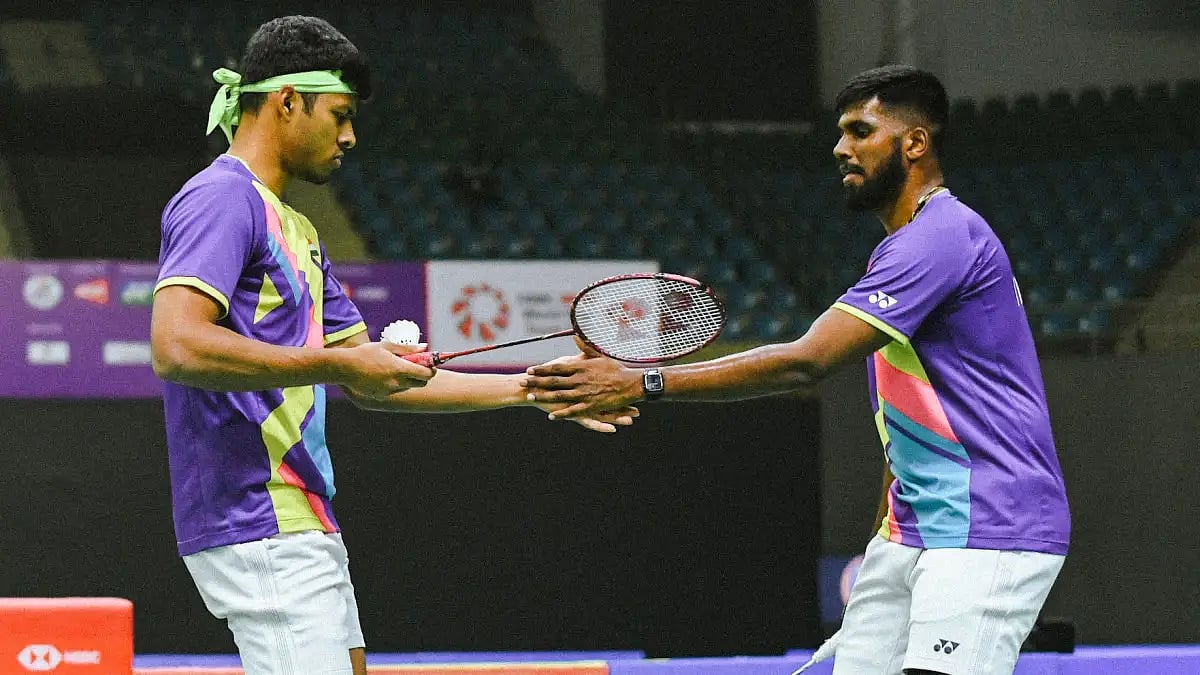 Satwik and Chirag defeated third-seeded Rory Easton and Zach Russ 22-24 21-15 21-11.