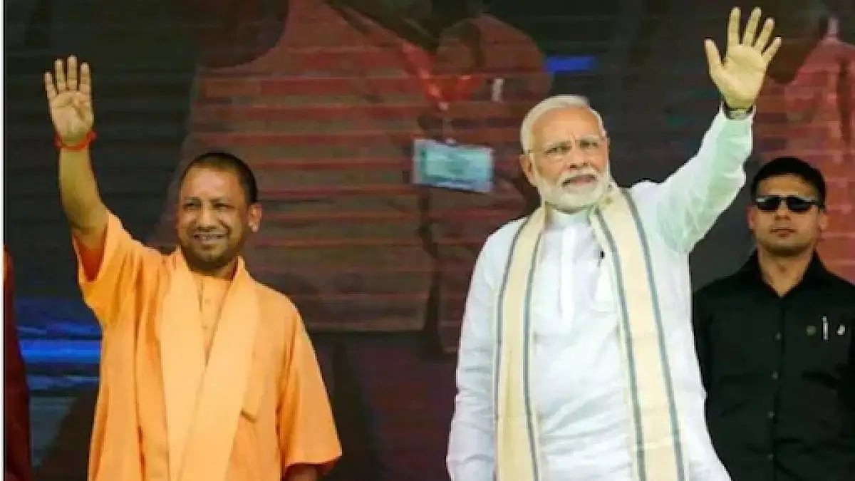 File photo of PM Narendra Modi and Yogi Adityanath.