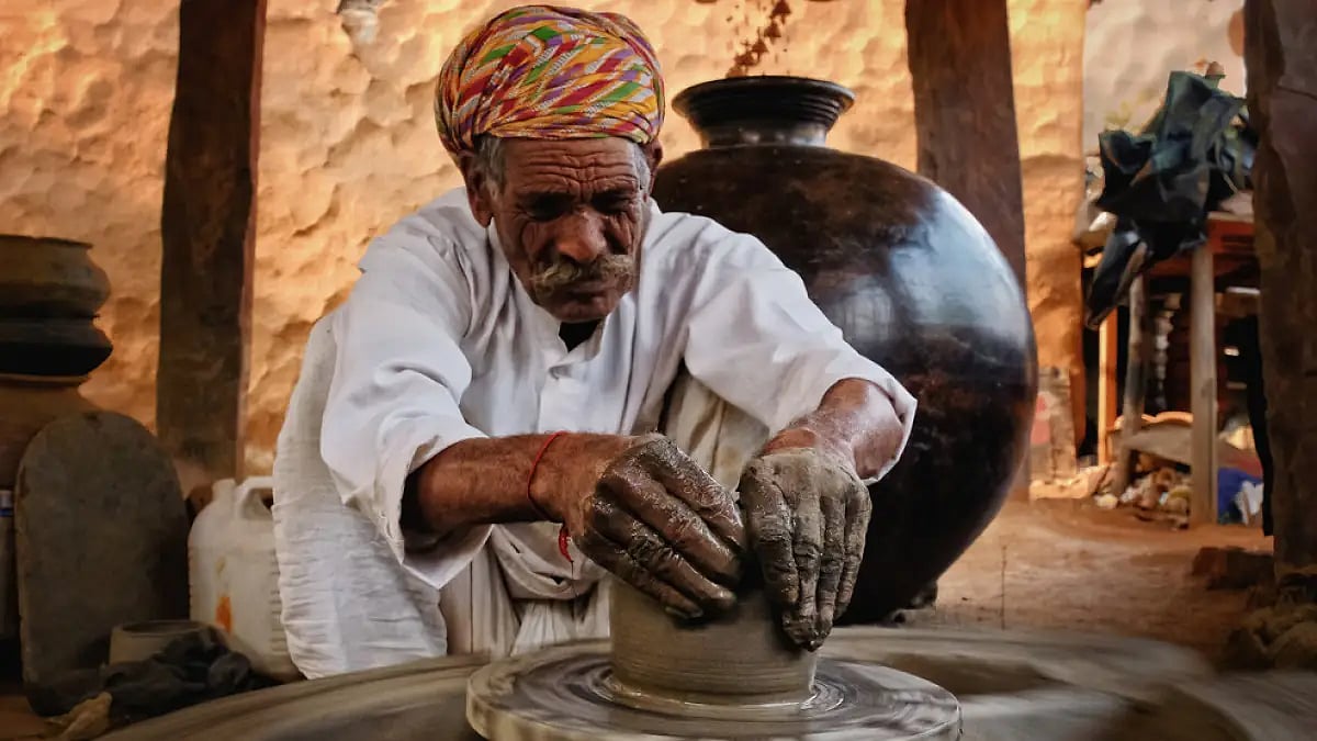 An artisan in Rajasthan 