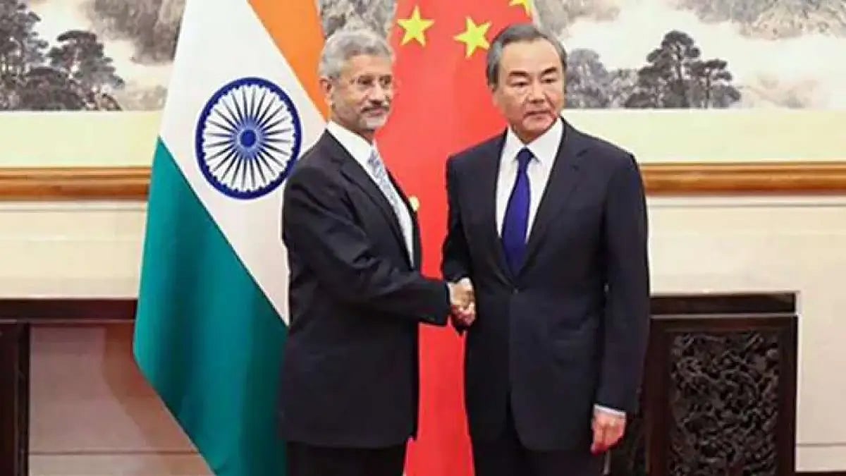External Affairs Minister S Jaishankar with his Chinese counterpart Wang Yi.(File photo)