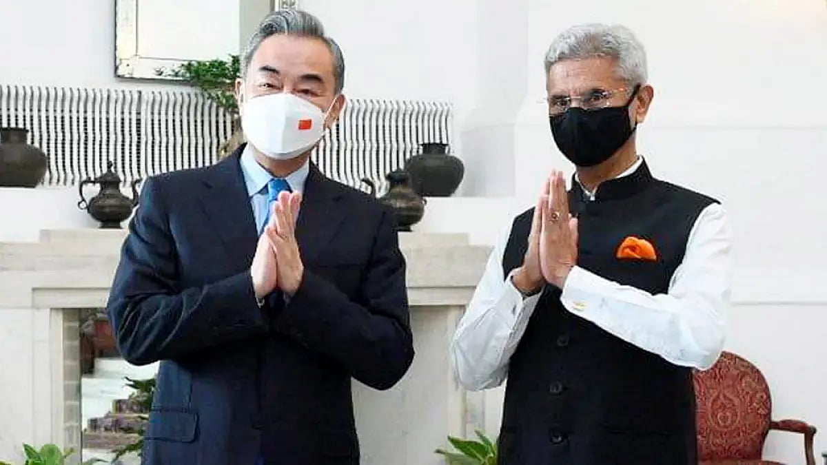 File Photo; Representational Imagw  : S. Jaishankar with China's Foreign Minister Wang Yi