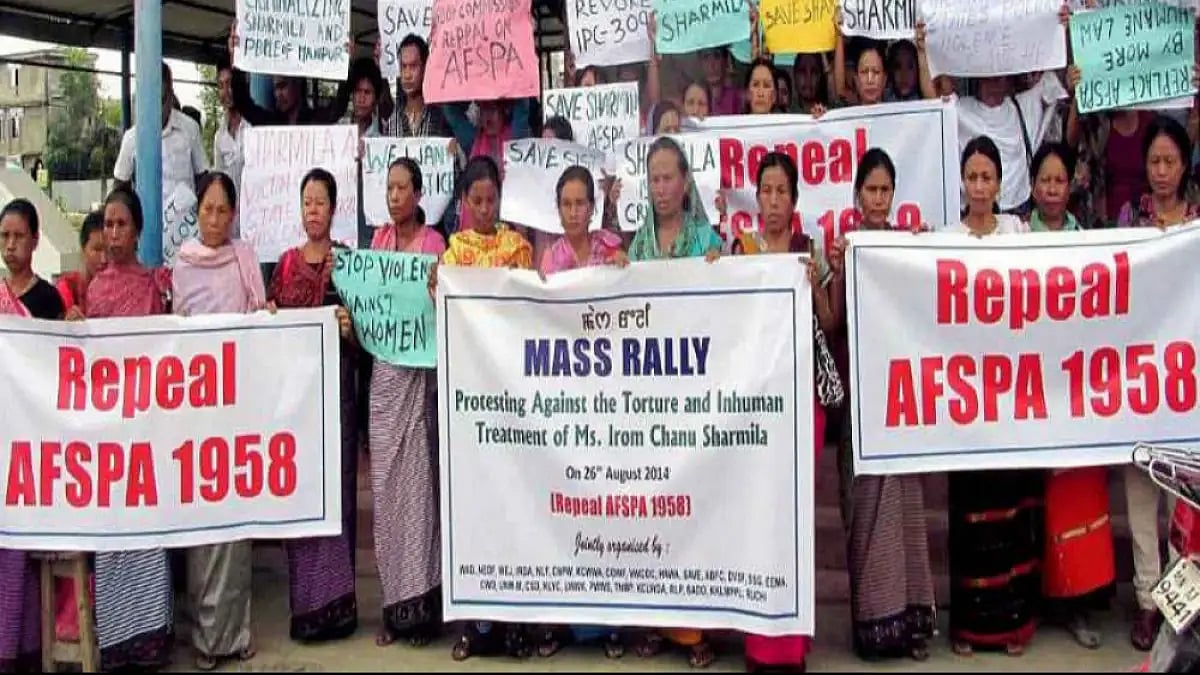 A protest against AFSPA 