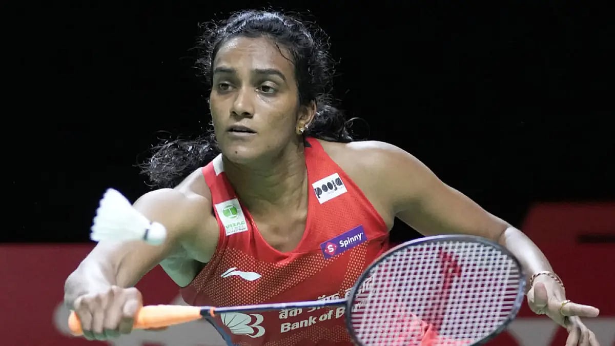 PV Sindhu defeated Supanida Katethong in the women's singles semifinal at Swiss Open Badminton 2022.