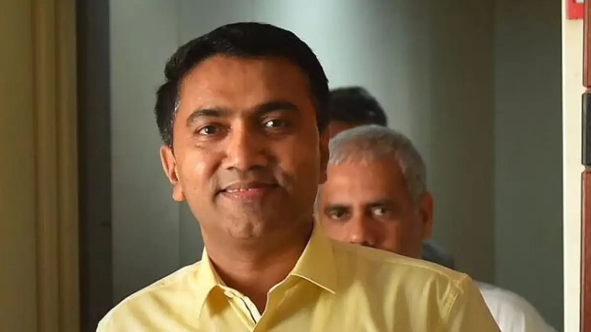 Pramod Sawant sworn is as Goa chief minister for second time.