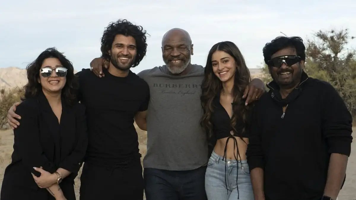 Vijay Devarkonda And Mike Tyson For Liger