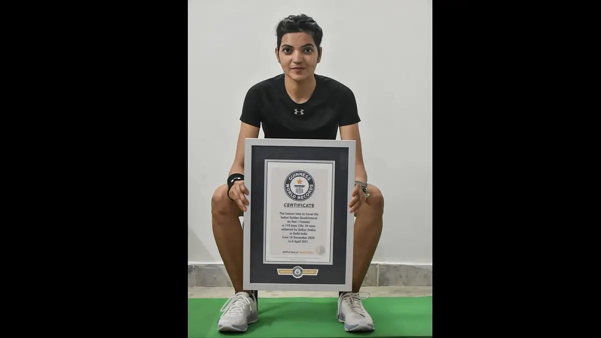 Sufiya Khan, who set Guinness World Record