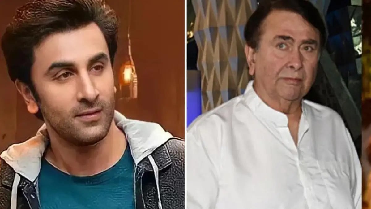Ranbir Kapoor and Randhir Kapoor