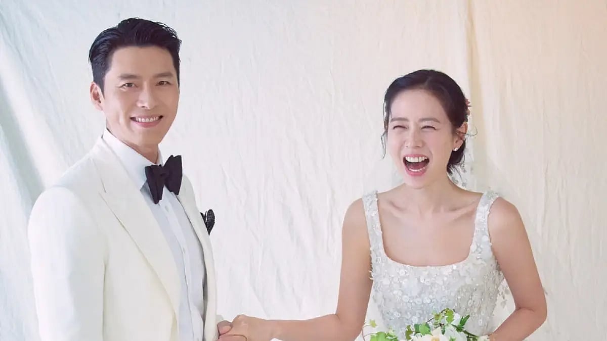 South Korean actors Son Ye-jin and Hyun Bin