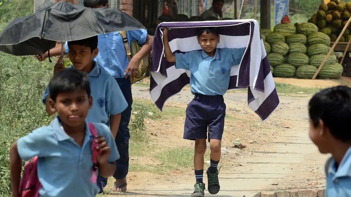 School students during summer 