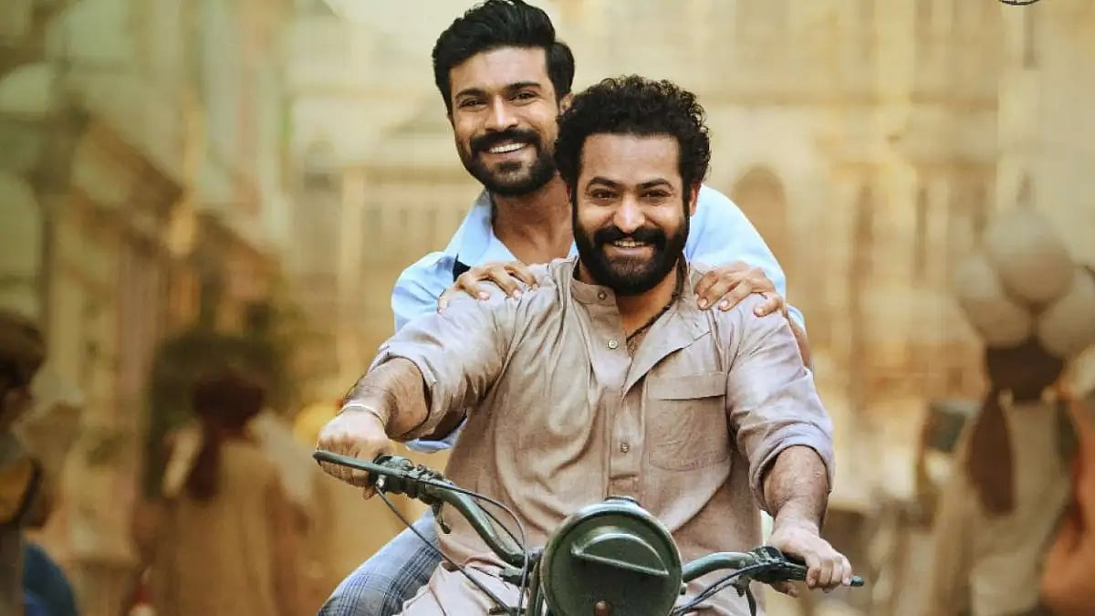 Actors Jr NTR and Ram Charan in RRR