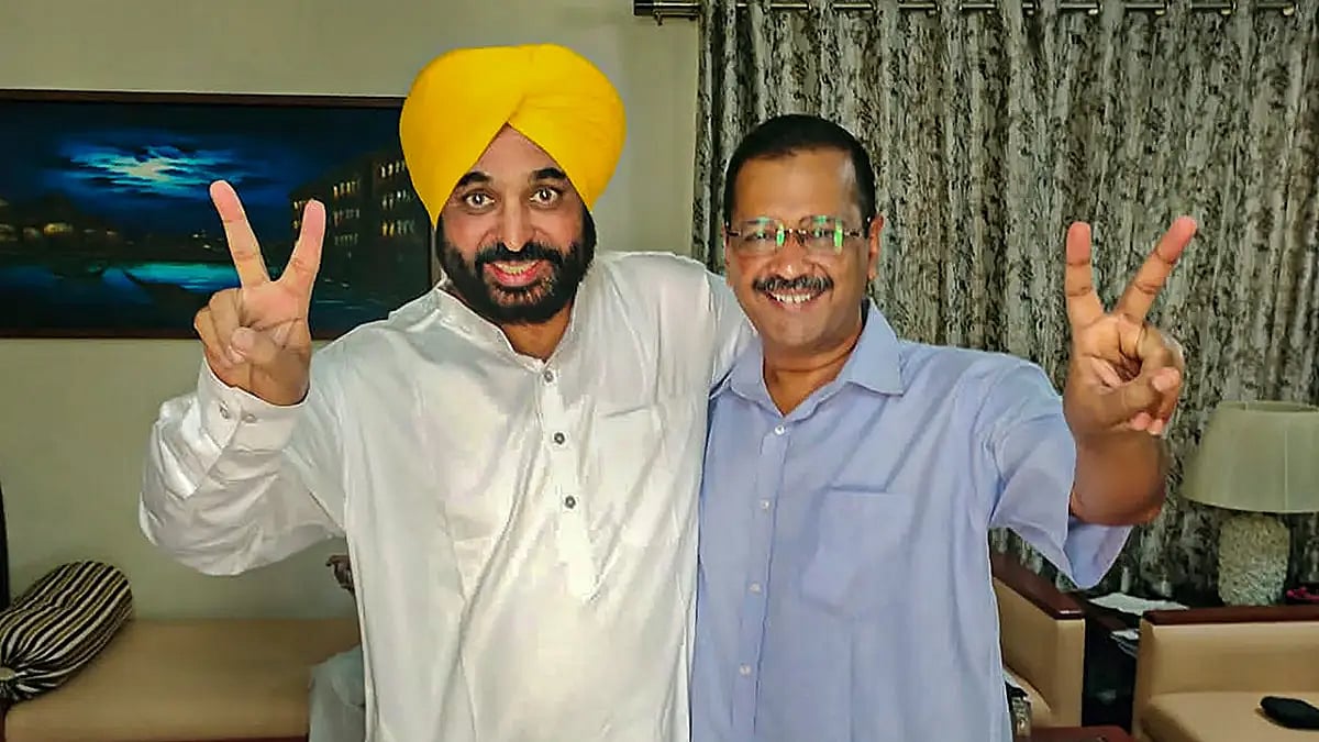 Arvind Kejriwal and Bhagwant Mann