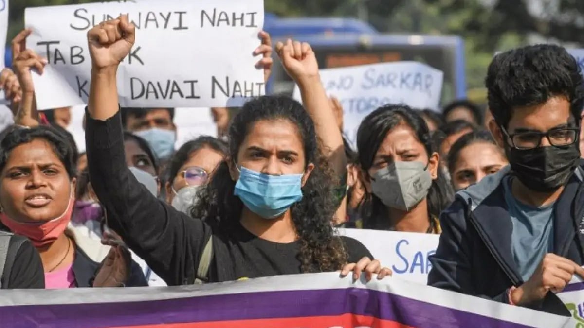Representative image of a doctors' protest 