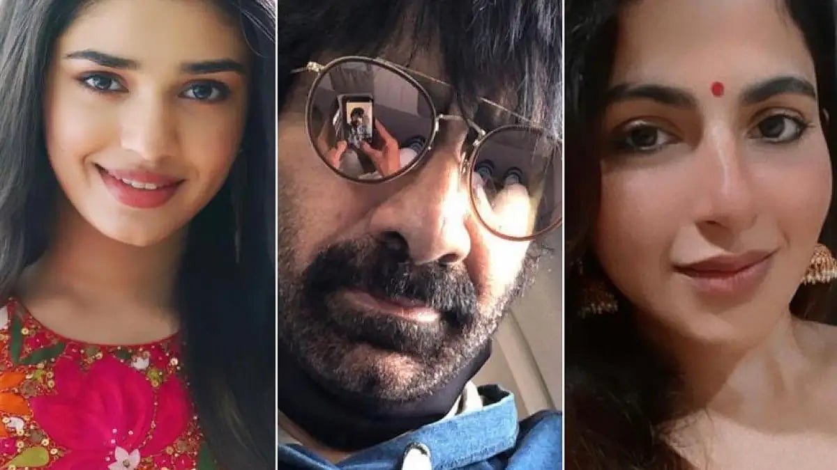 Ravi Teja, Krithi Shetty and Iswarya Menon
