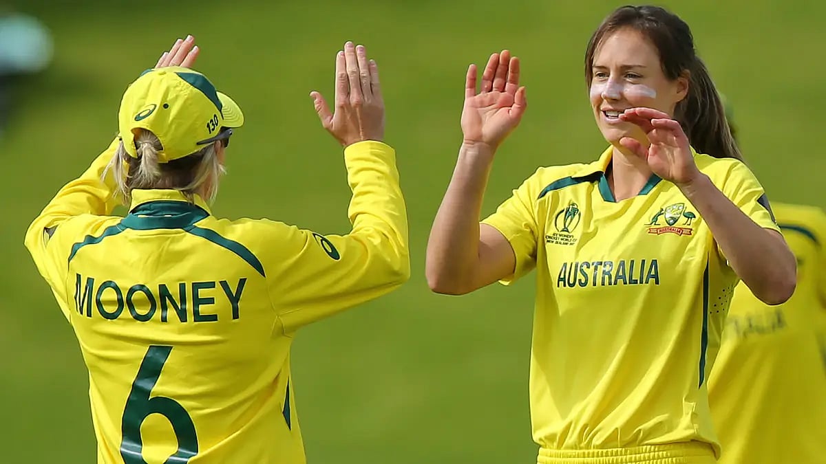 Ellyse Perry suffered back spasms in Australia's win against South Africa in the round-robin stage. 