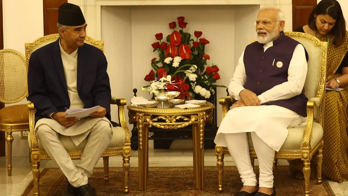 Nepal's PM Deuba and India's PM Modi