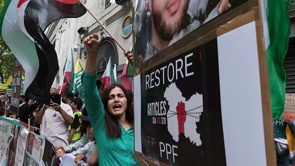 Kashmiri protests in the UK after abrogation of Article 370