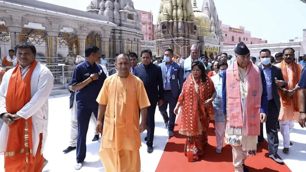 Nepal's PM Deuba visiting temples in Varanasi 