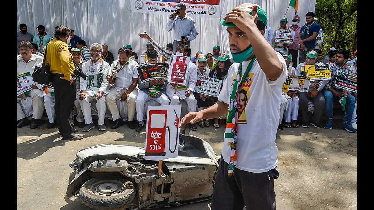 Protest in Delhi.