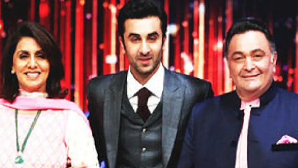 Ranbir Kapoor, Neetu Kapoor and Rishi Kapoor