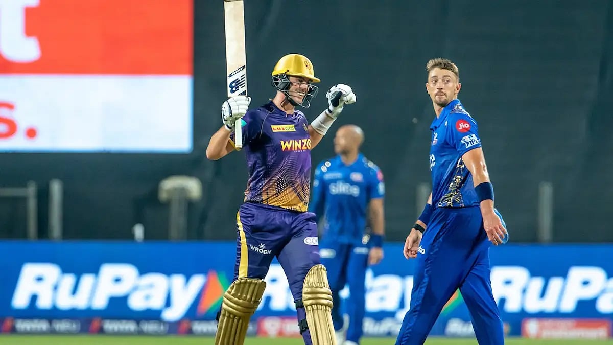 Pat Cummins is all smiles after leading KKR to a win in Pune in IPL 2022. Get KKR vs MI highlights. 