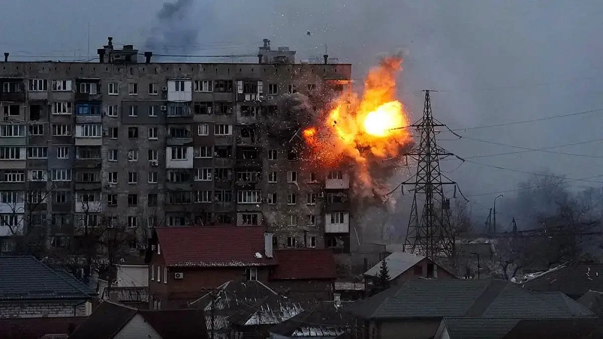 An apartment building struck by a Russian strike (Representative Photo)