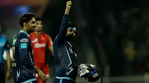Rahul Tewatia finished the game with ease as GT won their third consecutive game in IPL 2022.