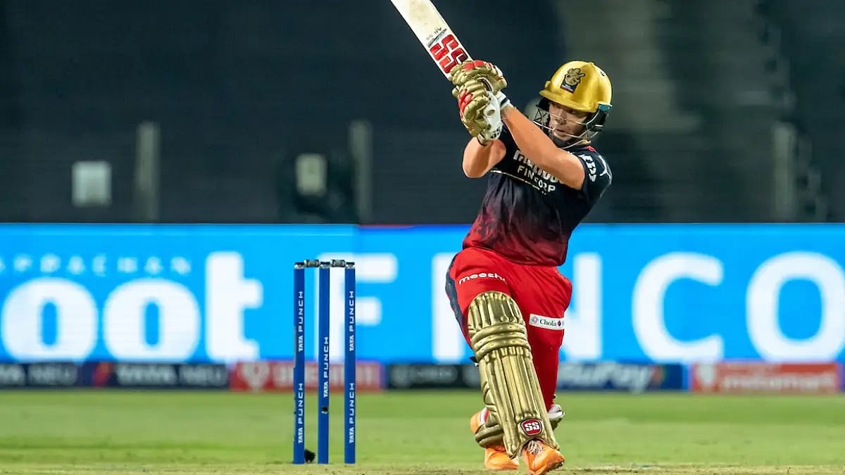 Anuj Rawat plays a shot during his knock against Mumbai Indians in IPL 2022. 