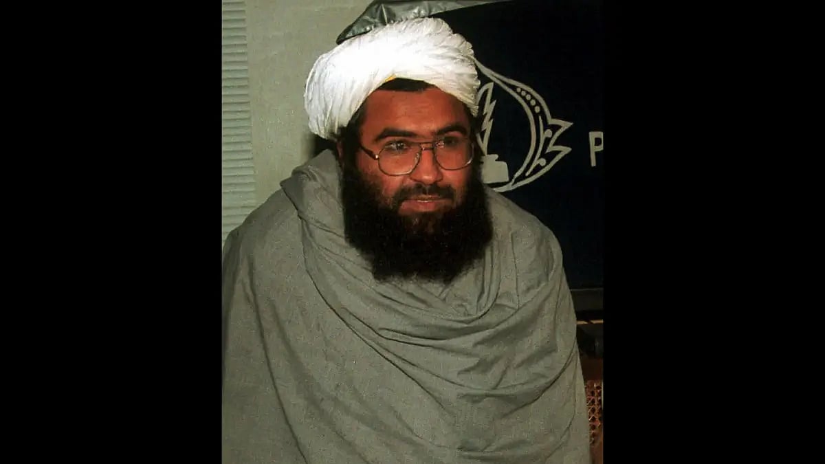 File photo of terrorist Masood Azhar.(File photo)