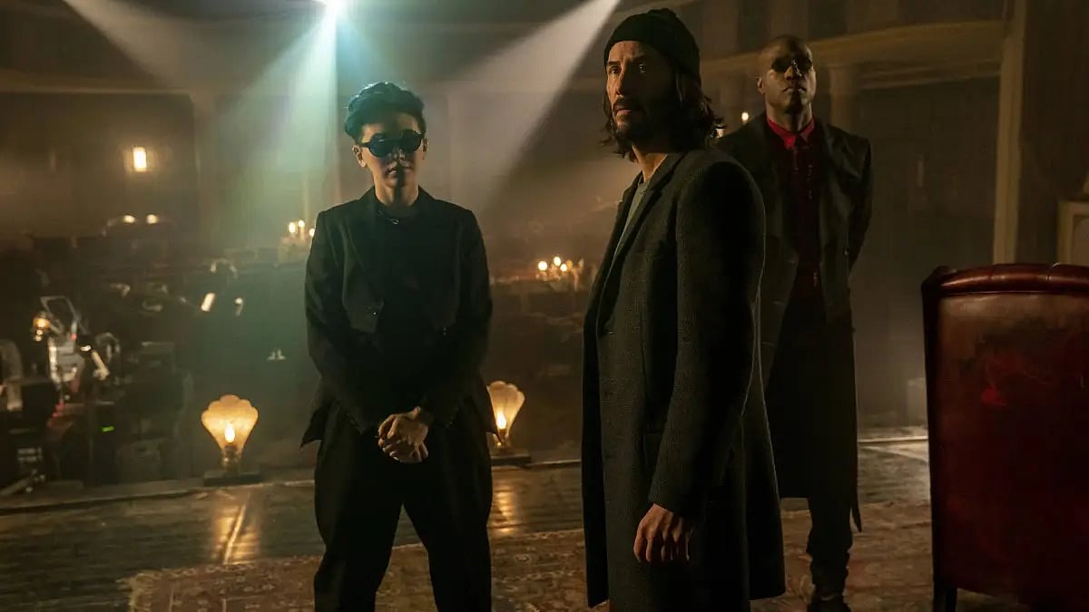 A still from the film  'The Matrix Resurrections'