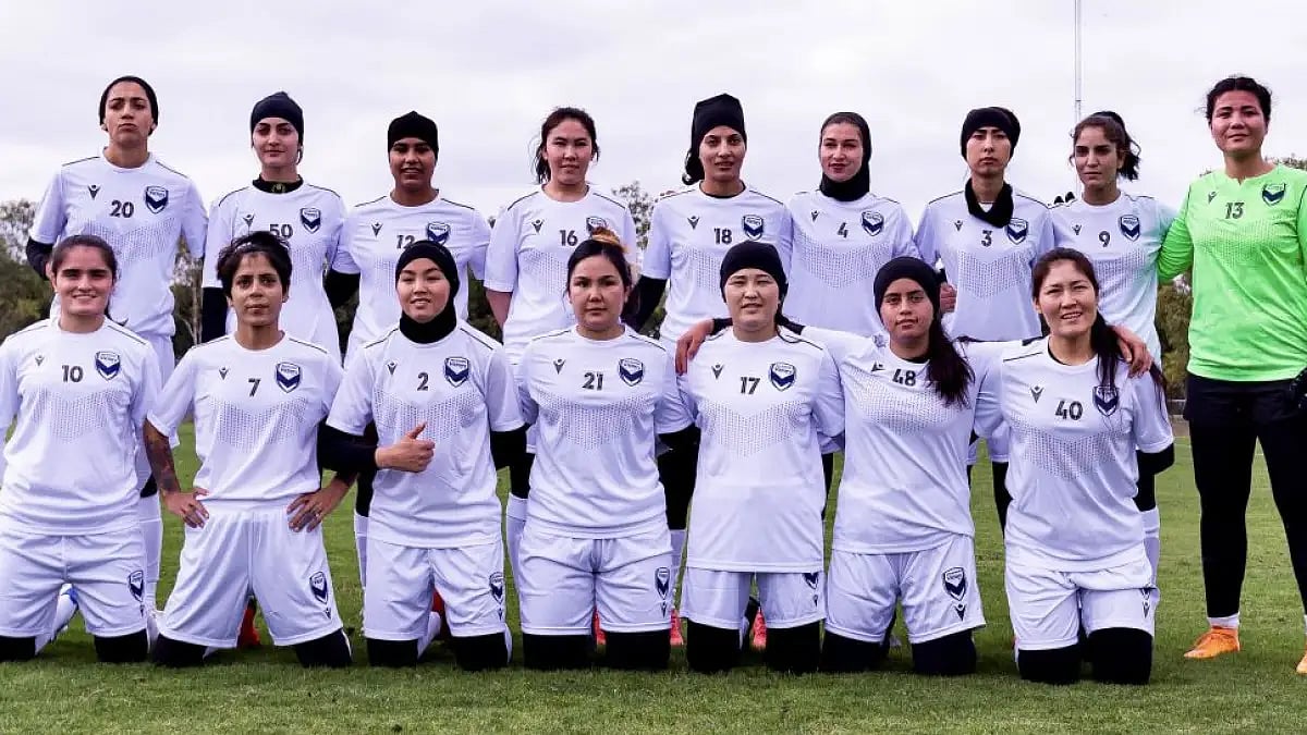 Afghanistan women’s team held its first training session in Australia in February.