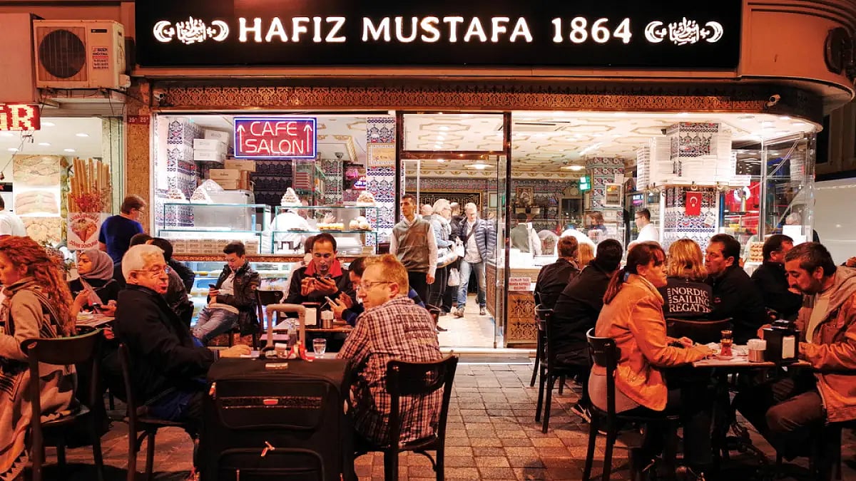 Hafiz Mustafa, a famous eatery in Istanbul.