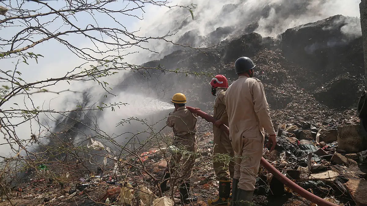 Bhalswa landfill.