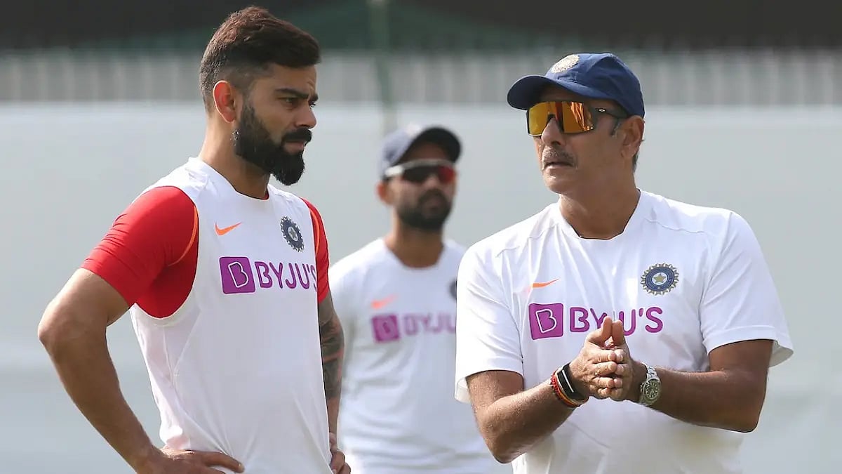 Ravi Shatri (left) feels non-stop cricket is taking a toll on Virat Kohli’s batting performance.