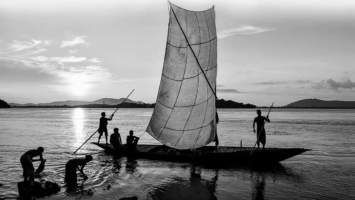 Song of the river Fishermen on the Brahmaputra, Guwahati