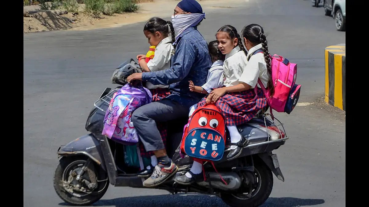 Hot summer day in India