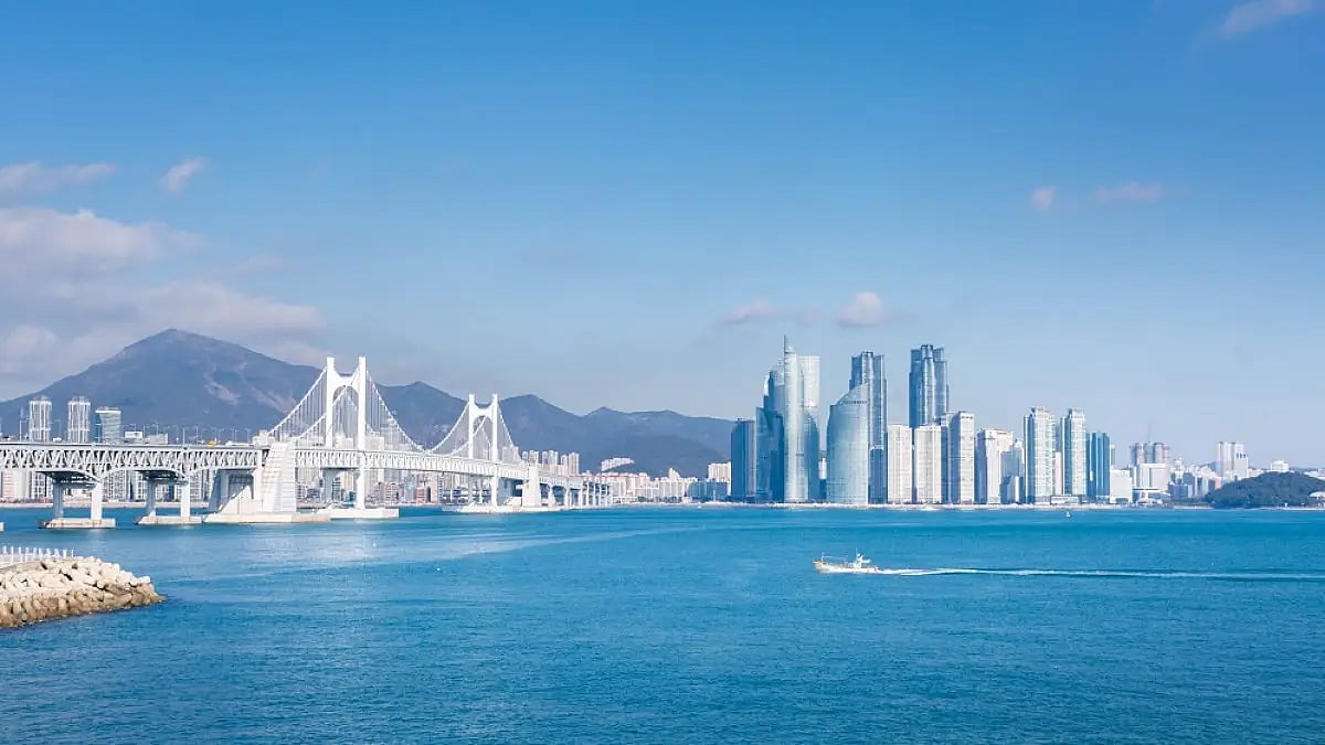 The Busan skyline